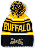 Big Boy Buffalo Soldiers S247 Beanie With Ball [Black]