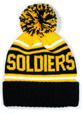 Big Boy Buffalo Soldiers S247 Beanie With Ball [Black]