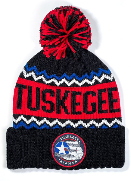 Big Boy Tuskegee Airmen S244 Beanie With Ball [Black]