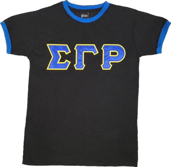 Sigma Gamma Rho Ladies Ringer Tee [Black]