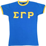 Sigma Gamma Rho Ladies Ringer Tee [Blue]