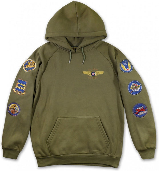 Big Boy Tuskegee Airmen S4 Mens Pullover Hoodie [Green]