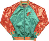 Big Boy Florida A&M Rattlers S3 Ladies Sequins Satin Jacket [Green]