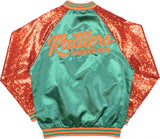 Big Boy Florida A&M Rattlers S3 Ladies Sequins Satin Jacket [Green]