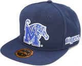 Big Boy Memphis Tigers S143 Mens Snapback Cap [Navy Blue]