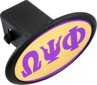 Omega Psi Phi Domed Hitch Cover [Black]