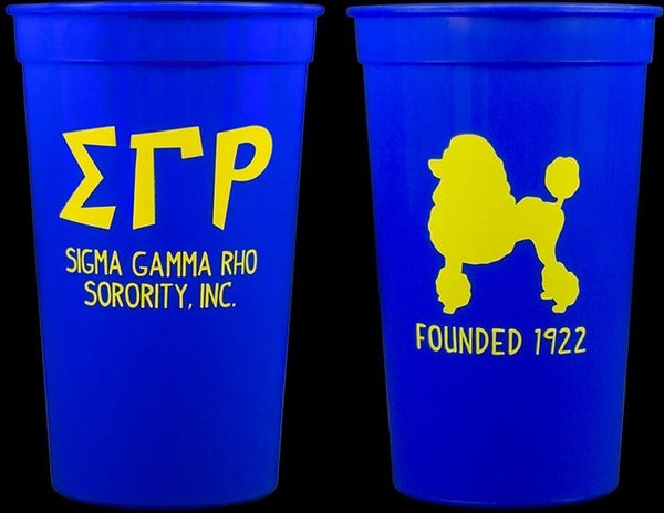 Sigma Gamma Rho Plastic Stadium Cups [Blue]