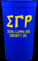 Sigma Gamma Rho Plastic Stadium Cups [Blue]