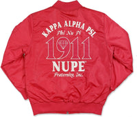 Big Boy Kappa Alpha Psi Divine 9 S3 Mens Bomber Jacket [Crimson Red]