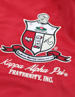 Big Boy Kappa Alpha Psi Divine 9 S3 Mens Bomber Jacket [Crimson Red]