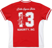 Big Boy Delta Sigma Theta Divine 9 S15 Womens Football Jersey [Red]