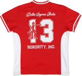 Big Boy Delta Sigma Theta Divine 9 S15 Womens Football Jersey [Red]