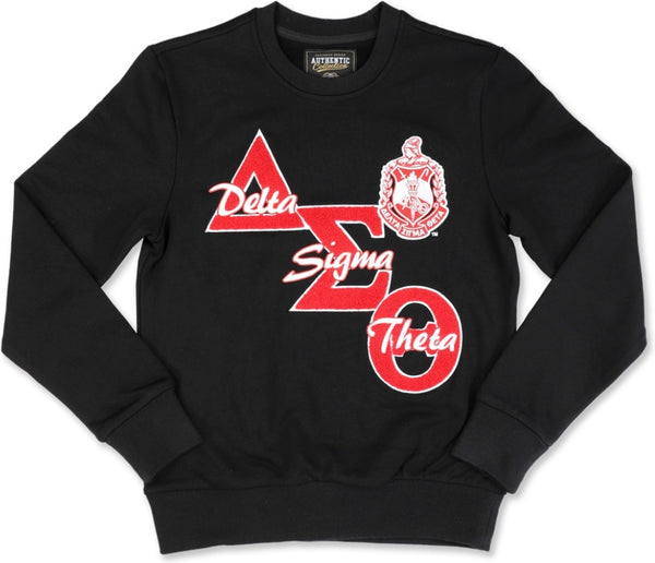 Big Boy Delta Sigma Theta Divine 9 S2 Womens Sweatshirt [Black]