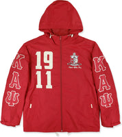 Big Boy Kappa Alpha Psi Divine 9 S8 Mens Windbreaker Jacket [Crimson Red]