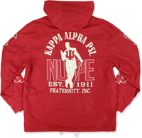 Big Boy Kappa Alpha Psi Divine 9 S8 Mens Windbreaker Jacket [Crimson Red]