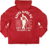 Big Boy Kappa Alpha Psi Divine 9 S8 Mens Windbreaker Jacket [Crimson Red]