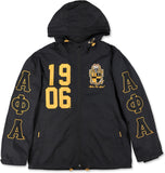 Big Boy Alpha Phi Alpha Divine 9 S8 Mens Windbreaker Jacket [Black]