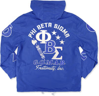 Big Boy Phi Beta Sigma Divine 9 S8 Mens Windbreaker Jacket [Royal Blue]