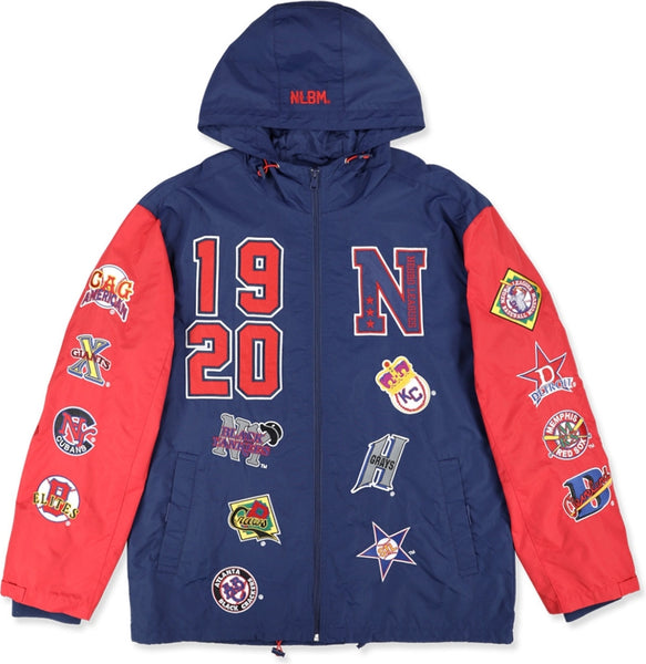 Big Boy Negro League Baseball Commemorative S6 Mens Windbreaker Jacket [Navy Blue]