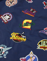 Big Boy Negro League Baseball Commemorative S6 Mens Windbreaker Jacket [Navy Blue]