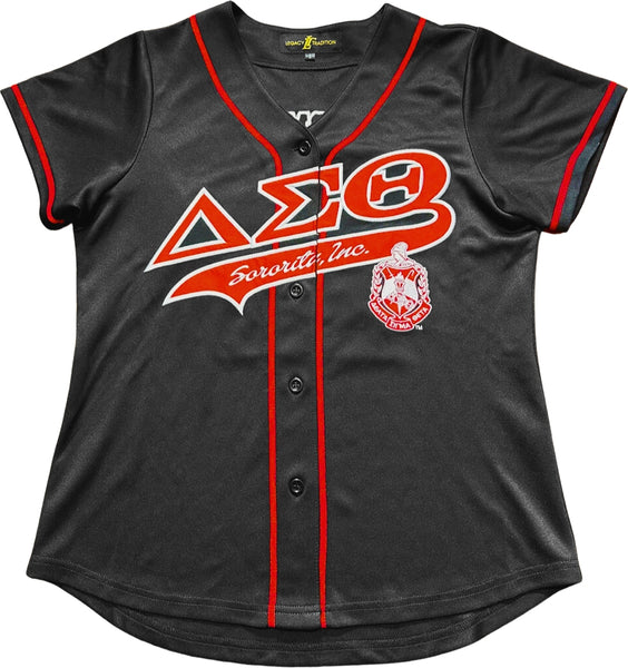 Legacy Tradition Delta Sigma Theta S1 Baseball Jersey [Black]