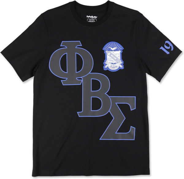 Big Boy Phi Beta Sigma Divine 9 S16 Graphic Mens Tee [Black]