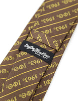 Big Boy Iota Phi Theta Divine 9 S3 Neck Tie [Brown]