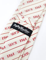 Big Boy Kappa Alpha Psi Divine 9 S3 Neck Tie [Ivory White]