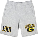 Big Boy Grambling State Tigers Mens Sweat Short Pants [Grey]