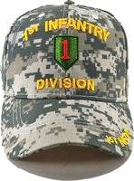 1st Infantry Division C1260 Side Shadow Mens Cap [Digital Camouflage]