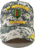 1st Infantry Division C1260 Side Shadow Mens Cap [Digital Camouflage]