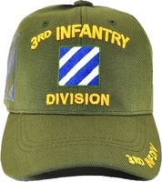 3rd Infantry Division C1262 Side Shadow Mens Cap [Olive Green]