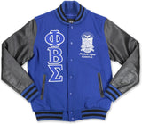 Big Boy Phi Beta Sigma Divine 9 S4 Mens Wool Jacket [Royal Blue]