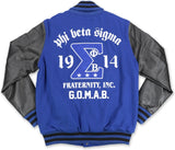 Big Boy Phi Beta Sigma Divine 9 S4 Mens Wool Jacket [Royal Blue]
