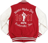 Big Boy Kappa Alpha Psi Divine 9 S4 Mens Wool Jacket [Crimson Red]