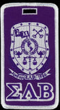 Sigma Lambda Beta Shield Luggage Tag [Purple]