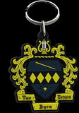 Tau Beta Sigma PVC Crest Key Chain [Gold]