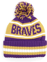 Big Boy Alcorn State Braves S254 Beanie With Ball [Purple]