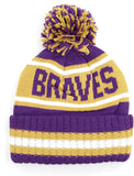 Big Boy Alcorn State Braves S254 Beanie With Ball [Purple]