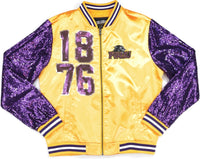 Big Boy Prairie View A&M Panthers S4 Ladies Satin Jacket [Gold]