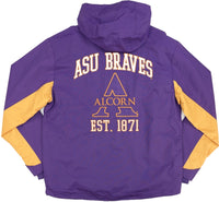 Big Boy Alcorn State Braves S8 Mens Windbreaker Jacket [Purple]