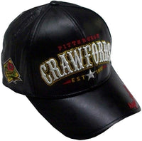 Big Boy Pittsburgh Crawfords Legends S041 Mens Leather Baseball Cap [Black]