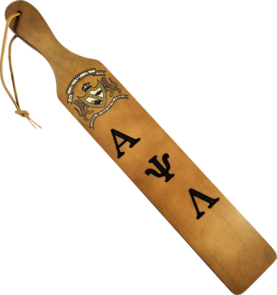 Alpha Psi Lambda Traditional Wood Paddle [Brown]