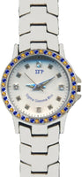 Sigma Gamma Rho Austrian Crystal Ladies Watch [Silver]