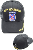 10th Mountain Side Shadow Mens Cap [Black]