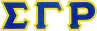 Sigma Gamma Rho Chenille Letters Iron-On Patch Set [Blue]