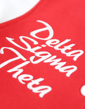 Big Boy Delta Sigma Theta Divine 9 Womens Fleece Jacket [Red]