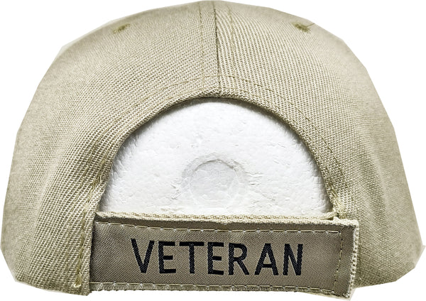 Vietnam Veteran Ribbons With Color Medal Mens Cap [Khaki/Black] – TCEShop