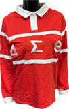 Buffalo Dallas Delta Sigma Theta Rugby Shirt [Long Sleeve - Red]