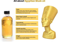 Egyptian Musk Scented Body Oil Fragrance